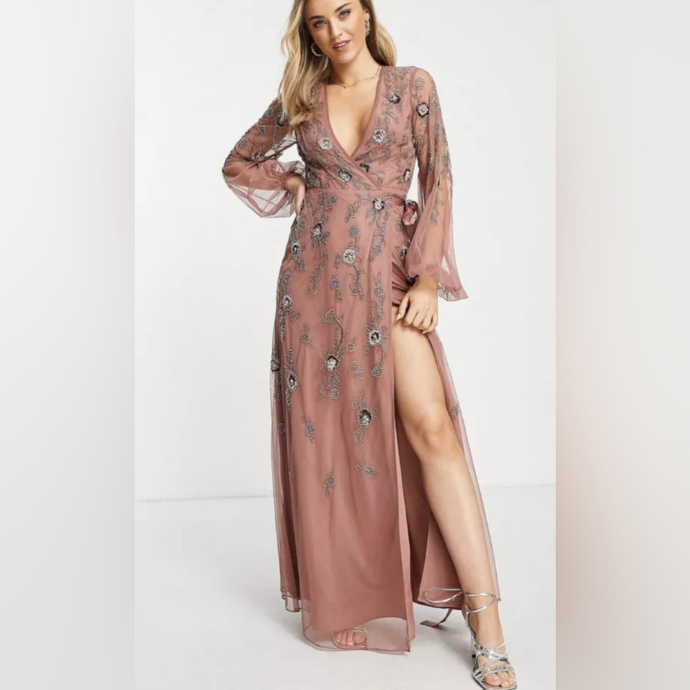 ASOS floral embellished dress